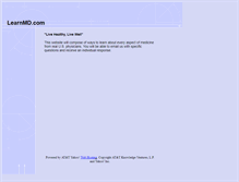 Tablet Screenshot of learnmd.com